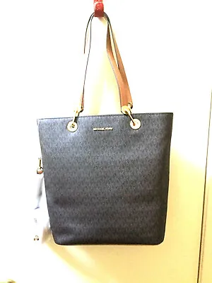 MICHAEL KORS NWT LARGE RAVEN TOP ZIP MULTIPLE STRAPS TOTE BROWN 14x13x5 INCHES • $178.75