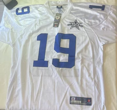 Miles Austin #19 50th Anniversary Dallas Cowboys Reebok Jersey NFL SZ 52 • $19.99