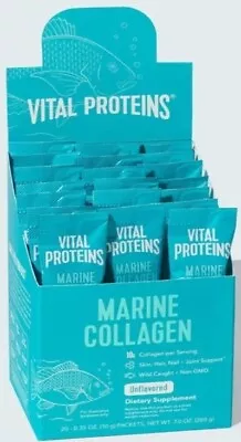 Vital Proteins Marine Collagen Nails Hair Skin Support Unflavored - 10 X 10g • £17.45