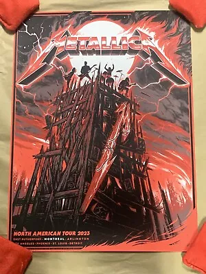 Metallica Poster Pop Poster AP Signed/numbered Montreal • $150
