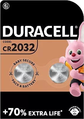 X2/x4/x6/x8/x10/x12 Duracell DL/CR 2032 3V Lithium Button Battery Coin Cell • £2.69