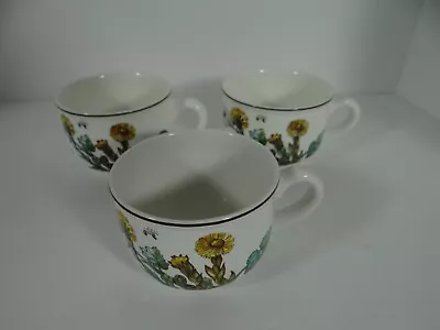 Villeroy & Boch Botanica Flat Cups Set Of 3 Tussilage • $22.49