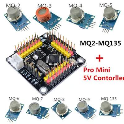 Gas Detection Alarm Sensor Module MQ-2 3 4 5 6 7 8 9 135 +Pro Mini 5V Controller • $21.62