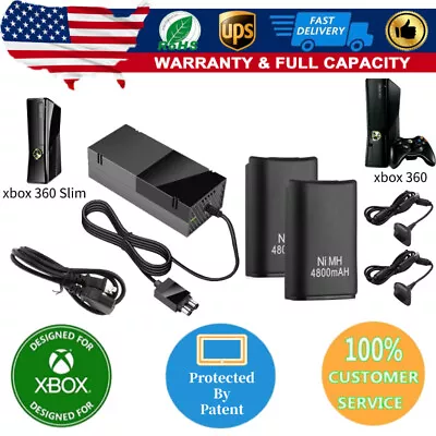 For Xbox 360 Console Brick Power Adapter Supply Charger Xbox 360 Battery Cord • $18.79