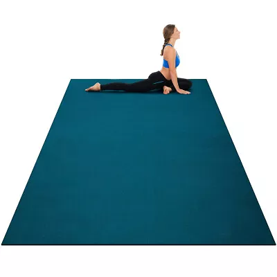 Large Yoga Mat 6' X 4' X 8 Mm Thick Workout Mats For Home Gym Flooring Blue • $72.98