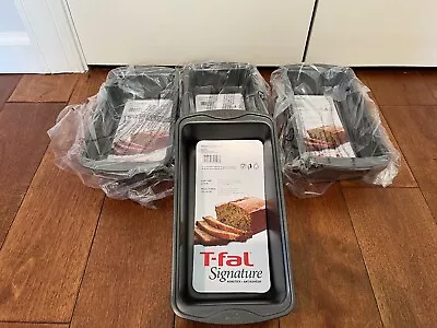 4 Pack T-fal Signature Nonstick Grey 4x8 Inches Baking Making Bread Loaf Pan • $29.99