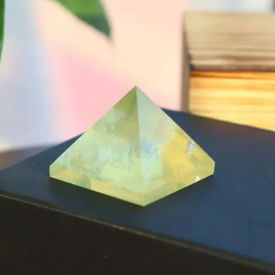 Natural Gemstone Citrine Healing Pyramid Quartz Crystal Reiki Energy Tower Rock • $6.64