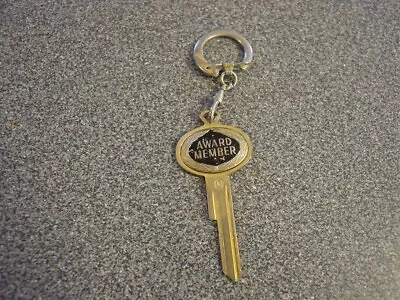 RARE Uncut GM AAA Award Member BRASS Key Keychain Buick Cadillac Chevy Corvair • $19.99