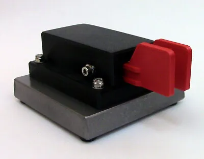 CW Morse Code Keys Iambic Double Paddle Morse Code Key With 1/2  Steel Base Red • $88.04