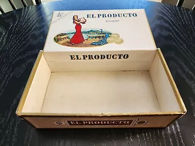 VINTAGE EL PRODUCTO Cigar Box Bouquet Class E 50 Cigars 9.25  X 4  X 2.75  • $7.99