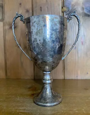 NOT ENGRAVED Vintage Silver Plate Trophy Loving Cup Trophies Trophy • $41.06