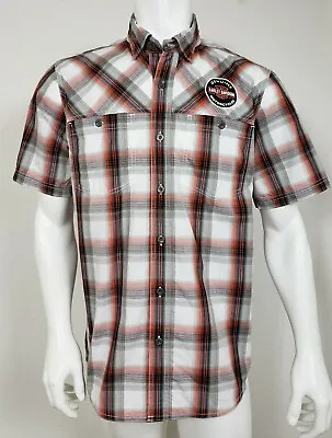 Harley Davidson Genuine Motor Clothes Mens Shirt Size Medium Short Sleeve Button • $57.88