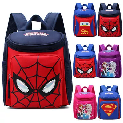 Superhero Nursery Backpack Child Boys Girls School Student Bookbag Shoulder Bags • £15.19