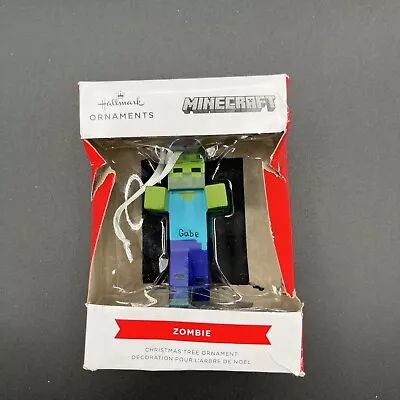 NEW Hallmark Minecraft ZOMBIE 3 Inch Resin Collectible Christmas Tree Ornament  • $11