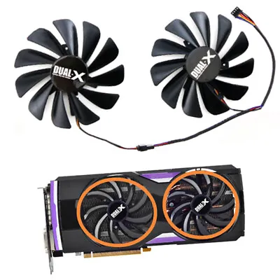 Replacement Graphics Card Cooling Fan Set T129215BH For Sapphire R9 380 R9 390 • £11.40