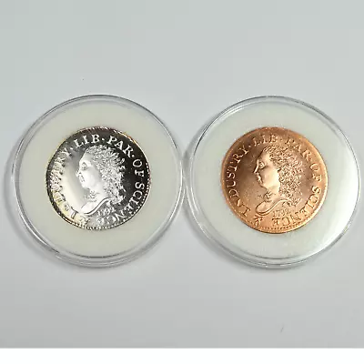 1792 Uncirculated Silver & Copper Half Disme Coin Pattern US Medal Set #47005C • $29.95