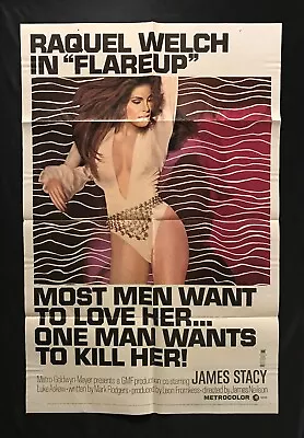  Flareup  1970 Movie Poster 27x41 One Sheet Raquel Welch • $28.91