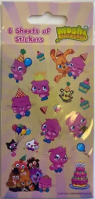 £1.89 • Buy MOSHI MONSTERS Pink Party Stickers (6 Sheets) - Loot Bag Fillers