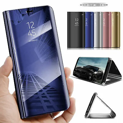 Case For Huawei Mate 20 10 Pro P10 Lite P8 Smart Clear View Mirror Stand Cover • £2.99