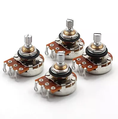 4X - Bourns 500K Audio Taper Potentiometers - Short Split Knurled Shaft • $15.85