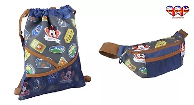 Kids Mickey Mouse  Waist Bag Cartoon Characters Backpack Official Licensed • £9.99