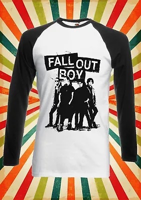 Fall Out Boy Rock Band Bomb Fun Men Women Long Short Sleeve Baseball T Shirt 33 • £9.95