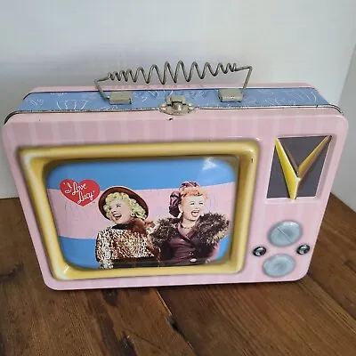 I Love Lucy TV Show Tin Lunch Box Console TV Style 10  × 7.5   • $23.99