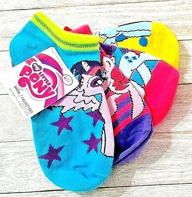 My Little Pony Girls Socks 4 Pair Size 6-8  • $5.53