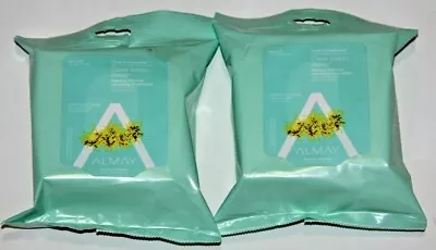 Lot (2) Almay Make-up Remover Towelettes Clear Complexion 25ct Ultra Soft Wipes • $9.99