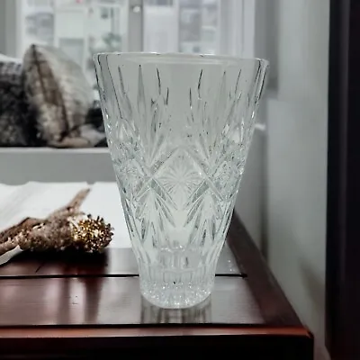 Waterford Normandy Crystal Flower Vase 10in Decor Clear Large • $180