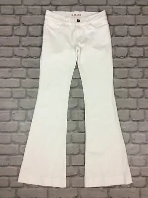 J Brand Ladies White Love Story Low Rise Bell Bottom Denim Jeans Rrp Â£230 Kl • £28