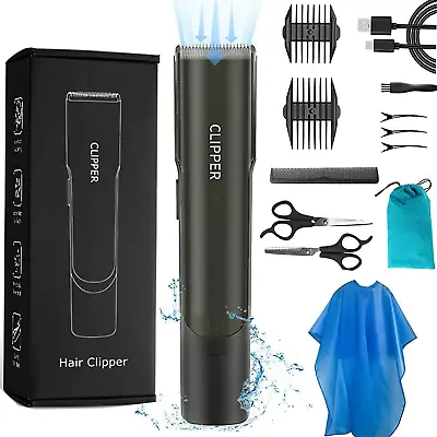 $50.99 • Buy Professional Vacuum Hair Clippers For Mens, Cordless Hair Clipper Beard Trimmer 