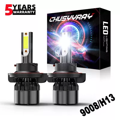 For Ford Escape 2008-2012 H13 9008 LED Headlight High Low Beam Bulbs 2PCS 6000K • $12.99