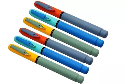 Set Of 6 Unique Magnetic Cap Pastel Colors Ballpoint Pen Matte Finish Metal Body • $33.25