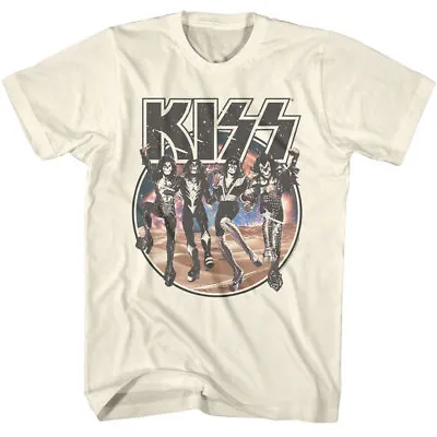 Kiss Destroyer Skull Faces Men's T-Shirt Space Explosion Rock Band Concert Merch • $23.99