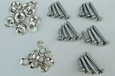 (36pcs) CHROME SCREW KIT FOR GM CAMARO NOVA CHEVELLE IMPALA FIREBIRD GTO 442 ETC • $8.95