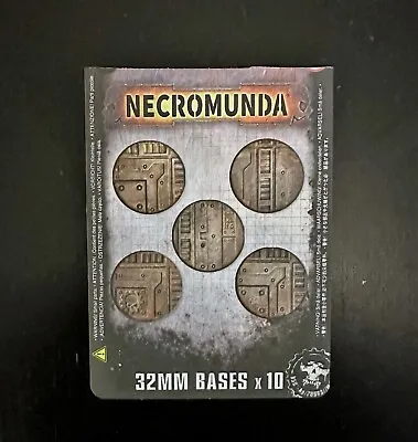 10x 32mm Necromunda Bases Zone Mortalis Warhammer 40k Kill Team Underhive Lot • £4.99