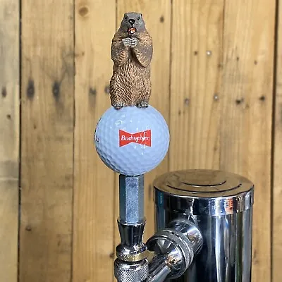 Caddyshack Golf Mini TAP HANDLE Budweiser Bowtie Logo Ball Gopher Beer Keg Knob • $41.99
