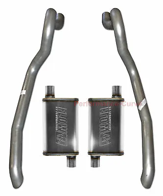 86-93 Ford Mustang GT 5.0 Performance Exhaust System W/ FlowFX Mufflers • $249.95