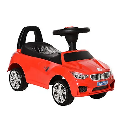 HOMCOM Ride On Car Baby Toddler Walker Foot To Floor Sliding Car 18-36 Mths Red • £37.95