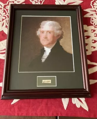 Thomas Jefferson Autograph Clip With COA • $80