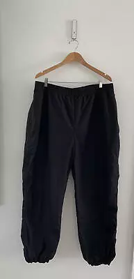 Vintage Mens Columbia Powder Winter Black Snow Ski Pants Size XXX 8210 Elastic • $33.99