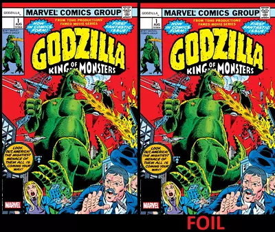 Godzilla #1 Facsimile Edition Cvr A + Foil - 2 Cover Set (presale 6/26/24) • $9.59