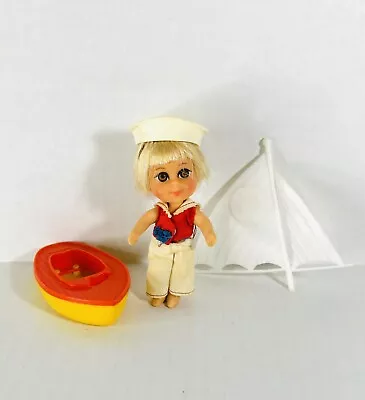 Vintage Mattel Liddle Kiddles LOLA LIDDLE Sailor Doll With Hat And Boat READ • $79.99