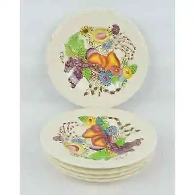 Set Of 5x Vintage Vernon Kilns Fruitdale Ceramic Plate USA Hand Painted 6 1/2'' • $40.50