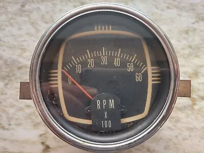 Vintage Mercury Thunderbolt #5121 6000 RPM  Flush Mount Tach $5.00 Shipping • $34.99