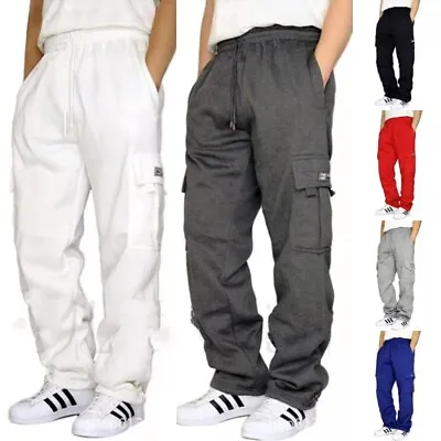 Mens Sports Drawstring Pants Gym Casual Jogging Bottoms Trousers Sweatpants • $24.99