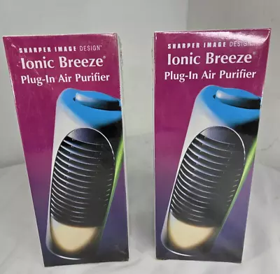 Sealed Sharper Image Ionic Breeze Plug In Air Purifiers Home Wall Filter PAIR • $59