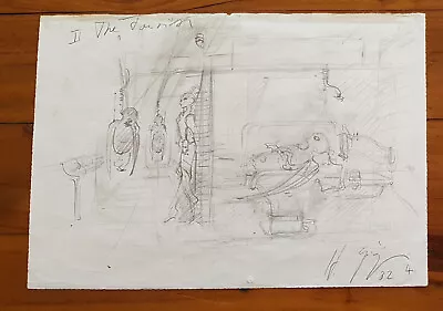 H.R.Giger Giger Sketch Drawing Original 1982 Tourist • $7274.64