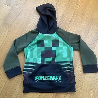 Boys Minecraft Creeper Pullover Hoodie Size 5 Jumping Beans • $6.99